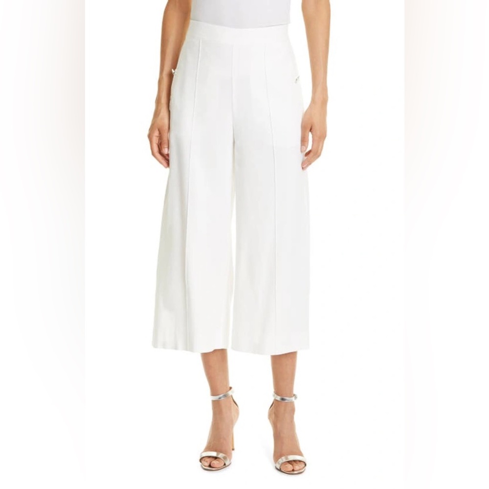 Milly Presley Twill Pants in Ecru
